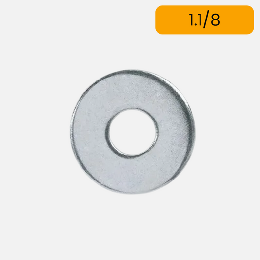 Arandela zincada de 1.1/8 por kilo