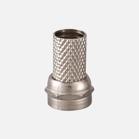 Terminal coaxial roscado rg 6