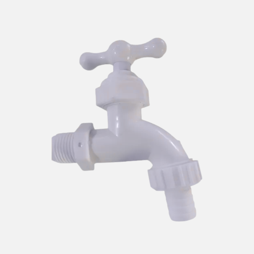 Llave plastica gris con racor importada