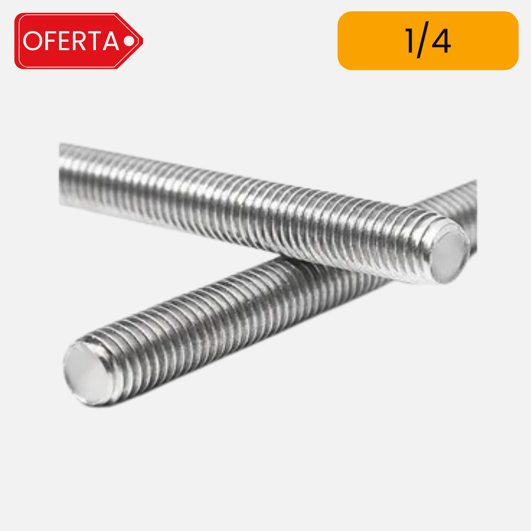 Oferta Varilla roscada zincada por 1 metro unc 1/4