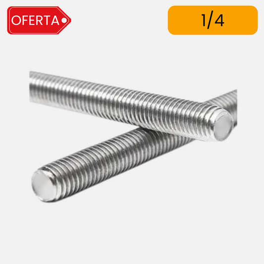 Oferta Varilla roscada zincada por 1 metro unc 1/4