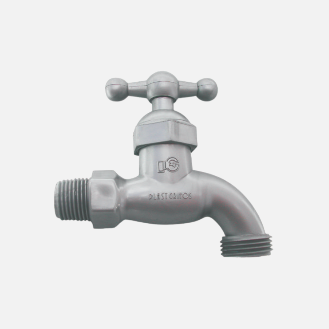 Llave plastica gris plastgrifos