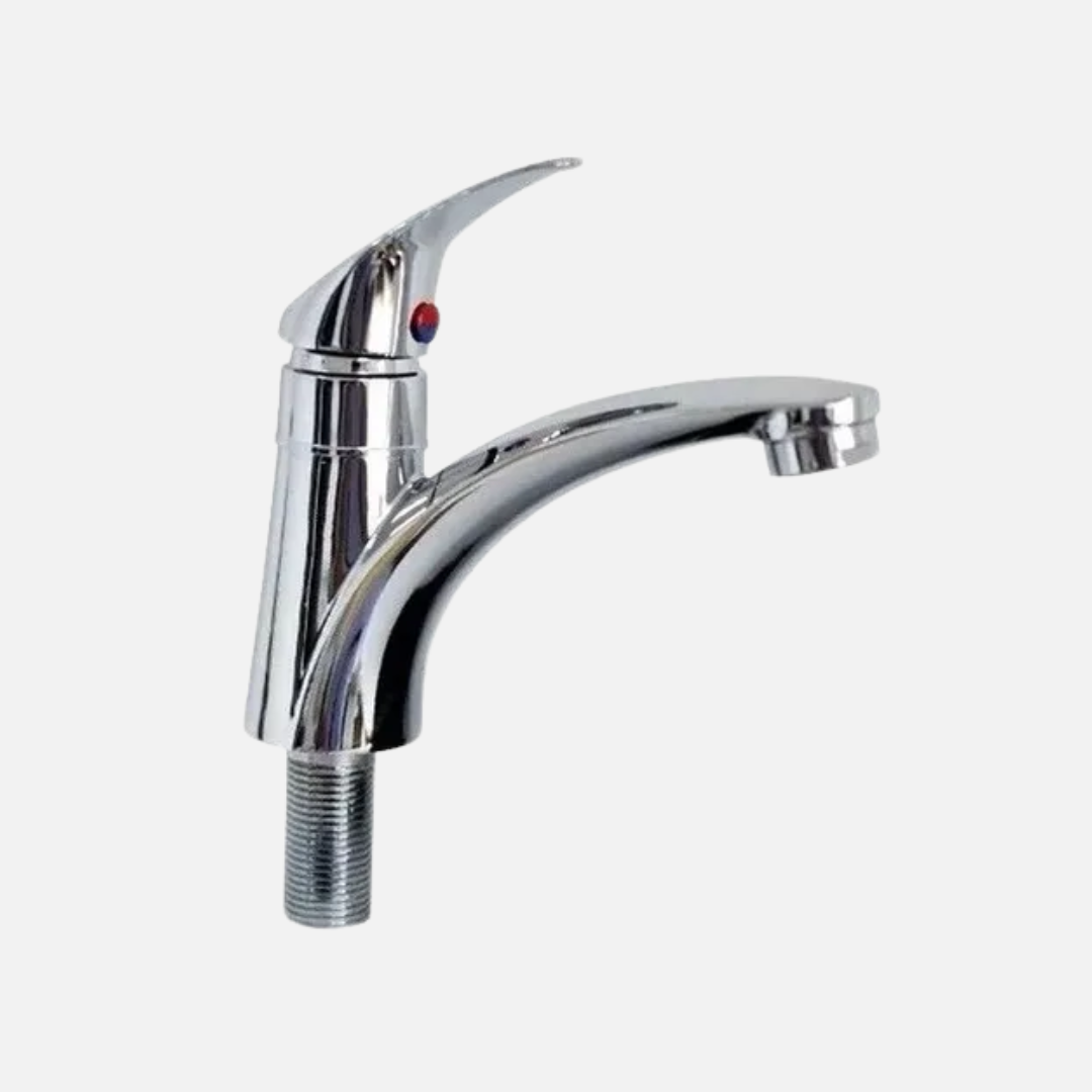 Llave lavamanos metálica de lujo