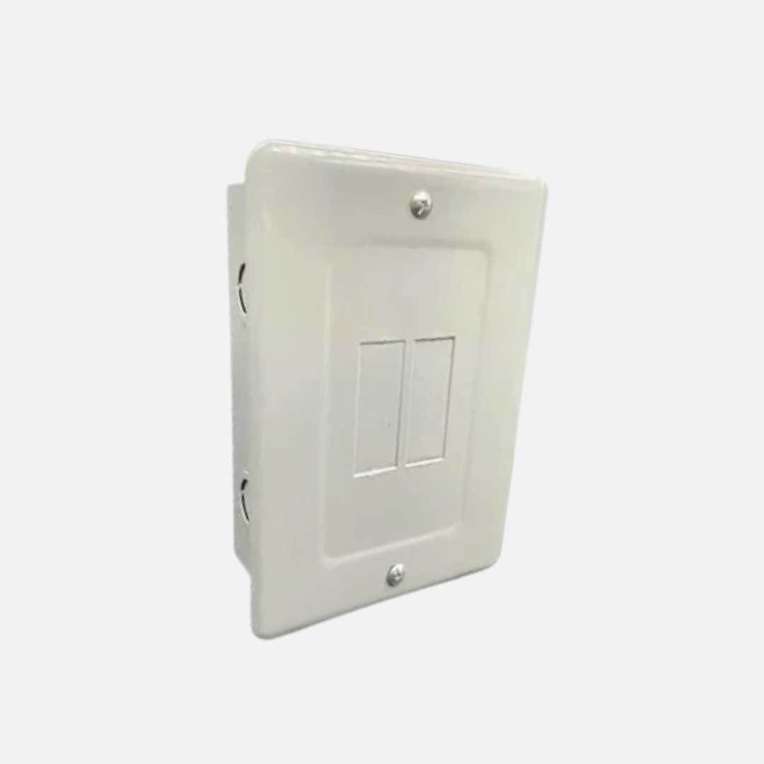 Caja plastica de 2 circuitos
