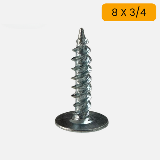 Tornillo extraplano punta aguda 8 X 3/4