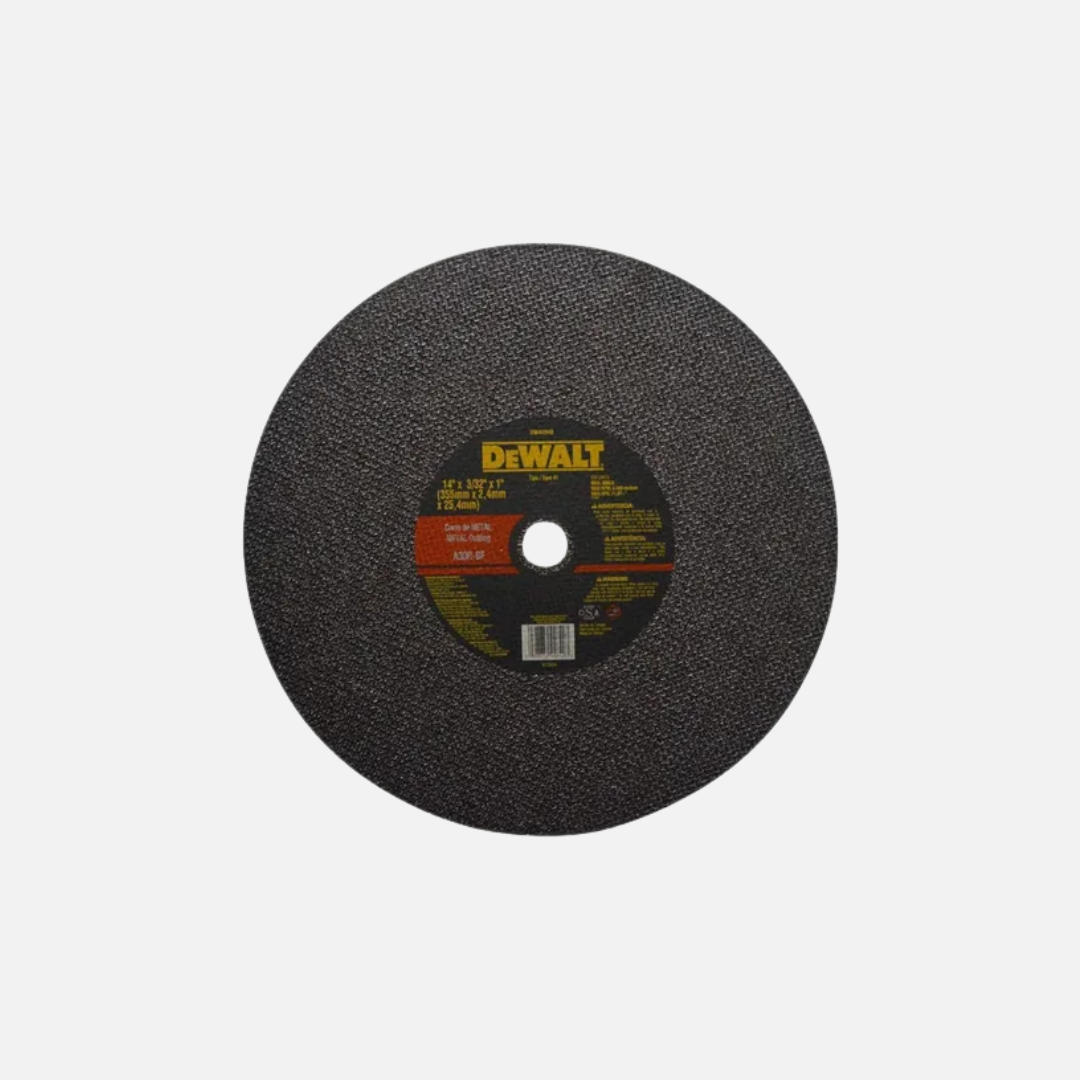 Disco tronzadora corte metal grano 14"