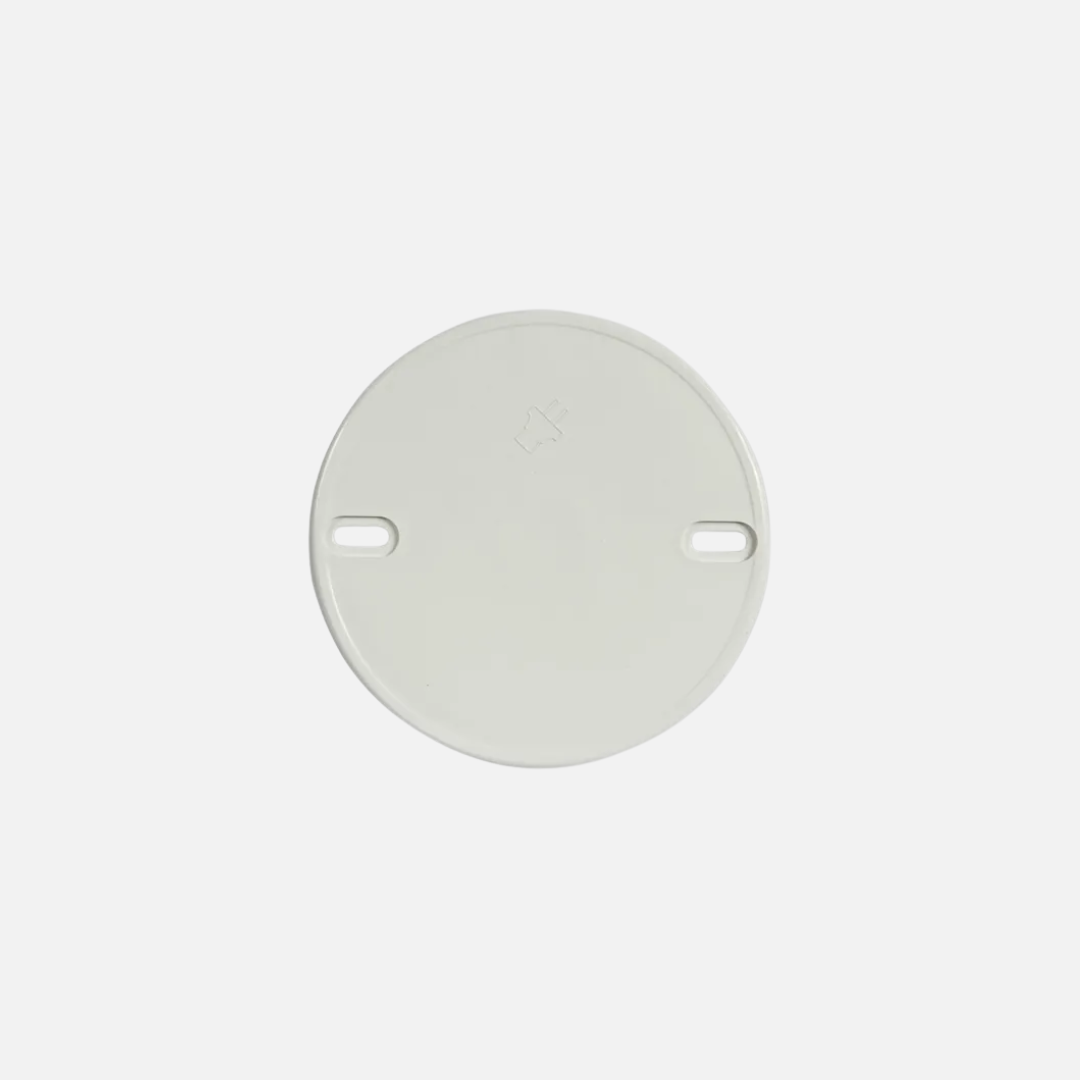Tapa ciega o suplemento caja octogonal plástica