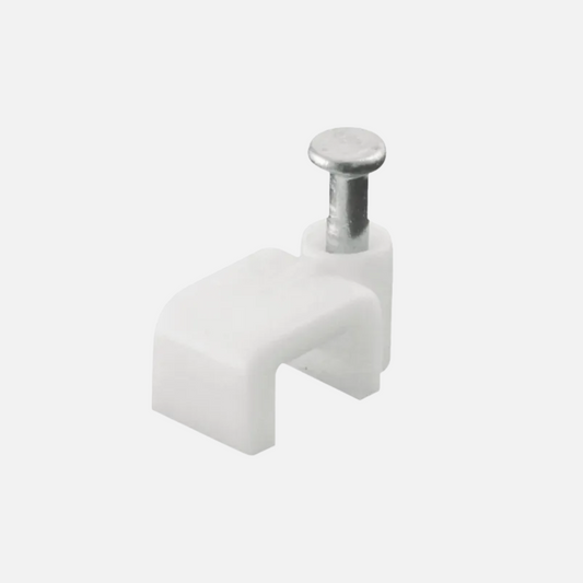 Grapa plastica para cable x paquete cuadrada