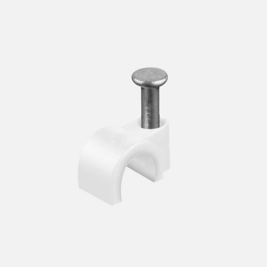 Grapa plastica para cable x paquete redonda