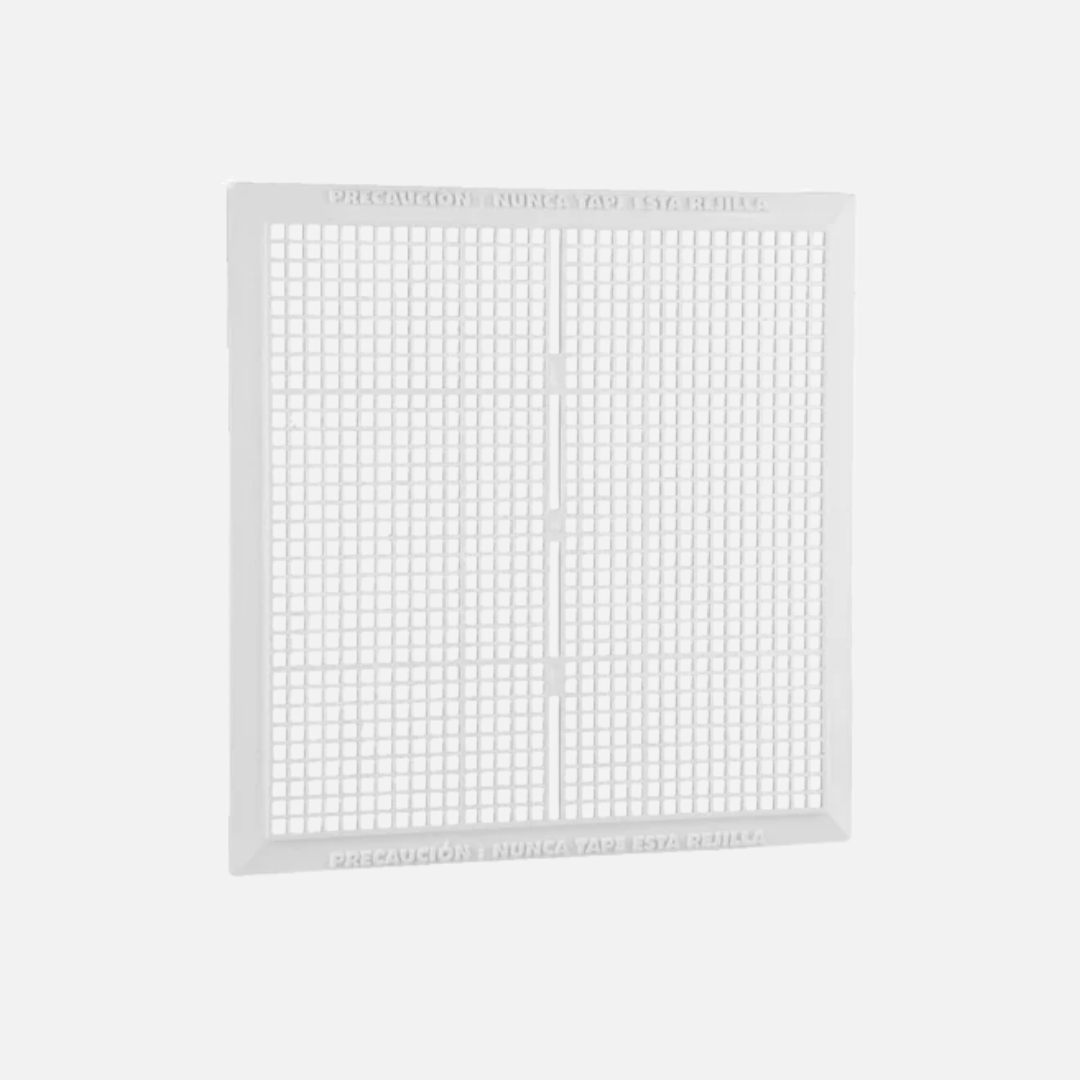 Rejilla de ventilacion pastica mallada 20x20