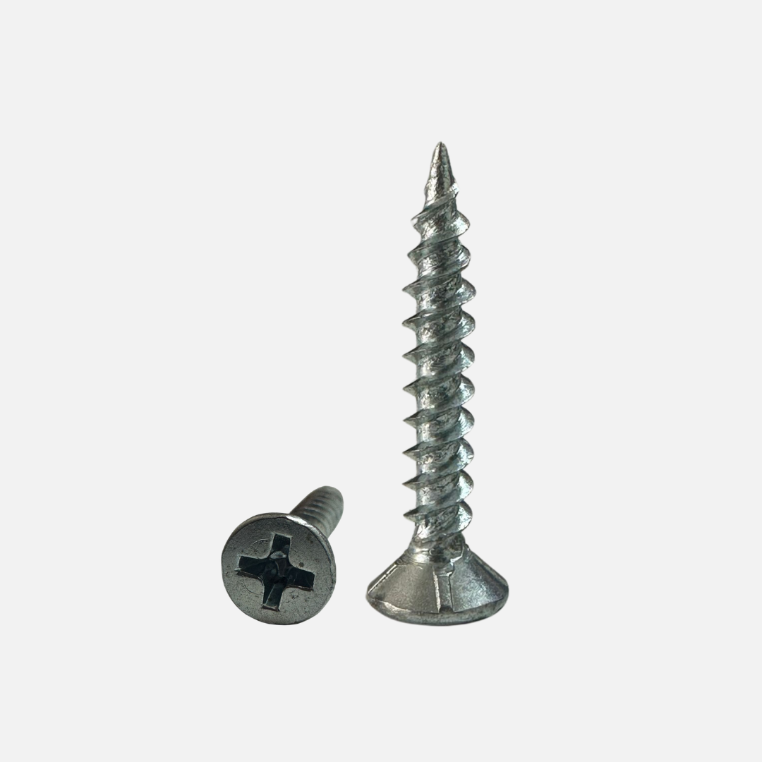 Tornillo avellan con nervadura punta aguda 6 X 1