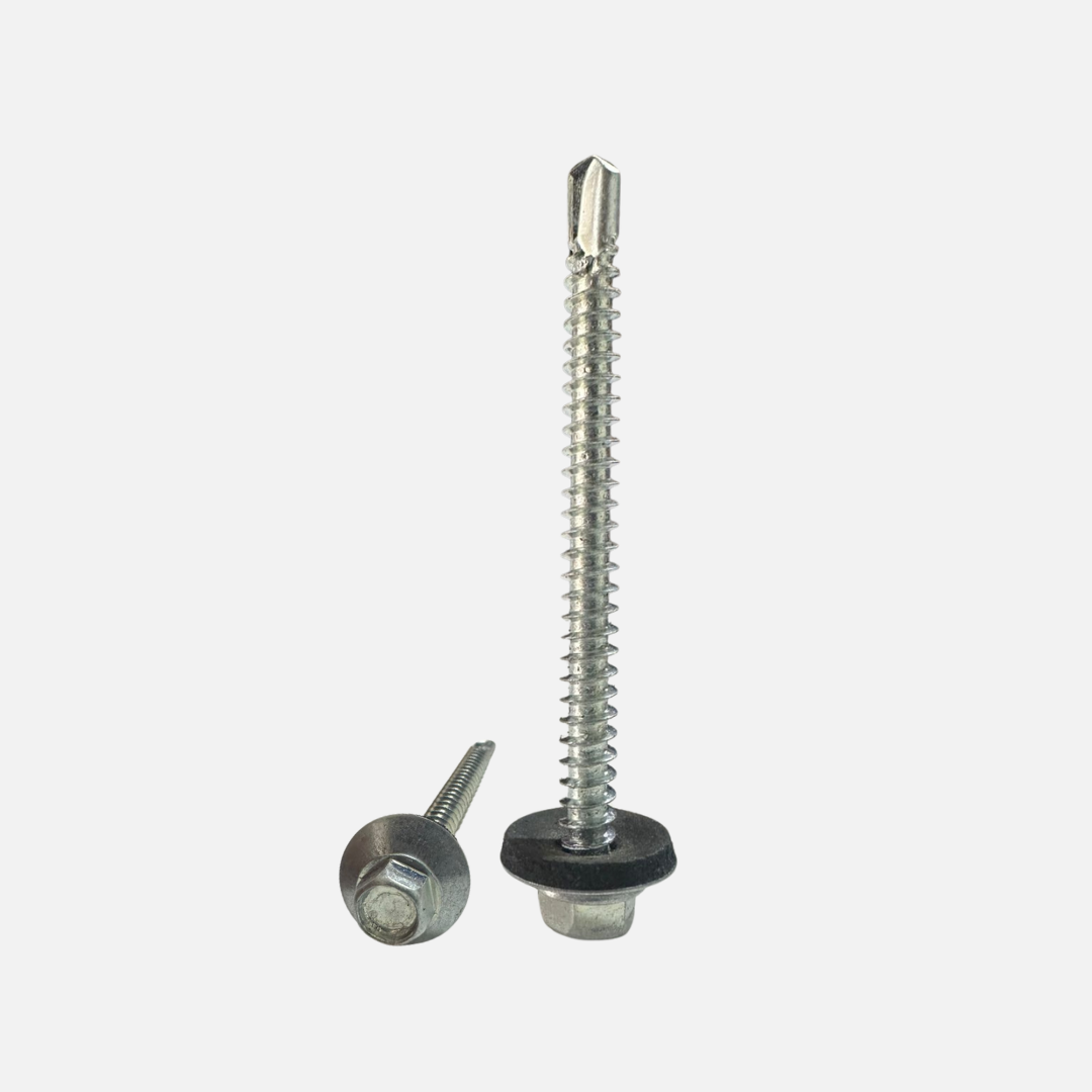 Tornillo hexagonal punta de broca con arandela de neopreno 14 X 2