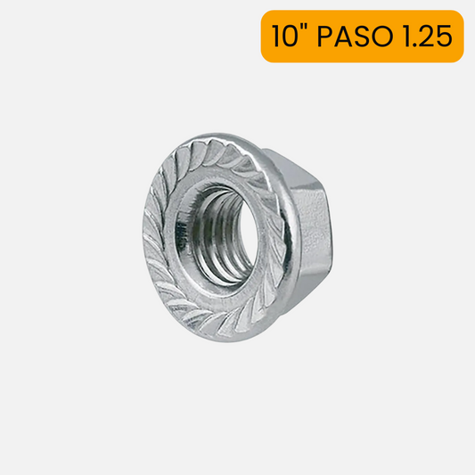 Tuerca flange milimétrica  10" ( paso 1.25 )