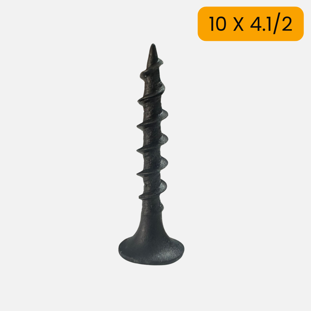 Tornillo drywall rosca ordinaria pavonado 10 X 4.1/2