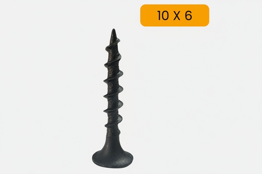 Tornillo drywall rosca ordinaria pavonado 10 X 6
