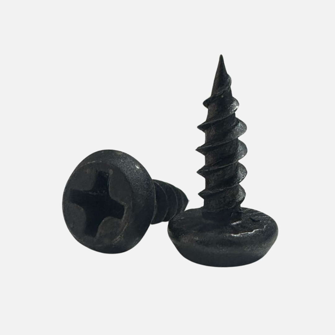 Tornillo lamina pan framer punta aguda pavonado 7 X 7/16