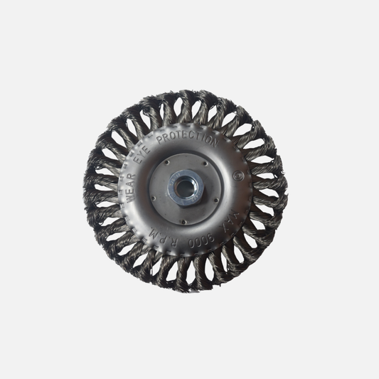 Grata circular trenzada acero inox m-rosca 6″x3/8″ kangaroo