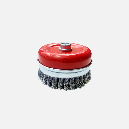 Grata copa tren. Acero c/anillo m-rosca