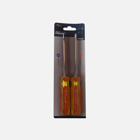 Juego destornillador mixto economico 1/4″ x 2 piezas kangaroo