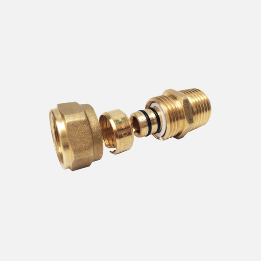 Pap – racor macho para gas s16 x 1/2″ mts