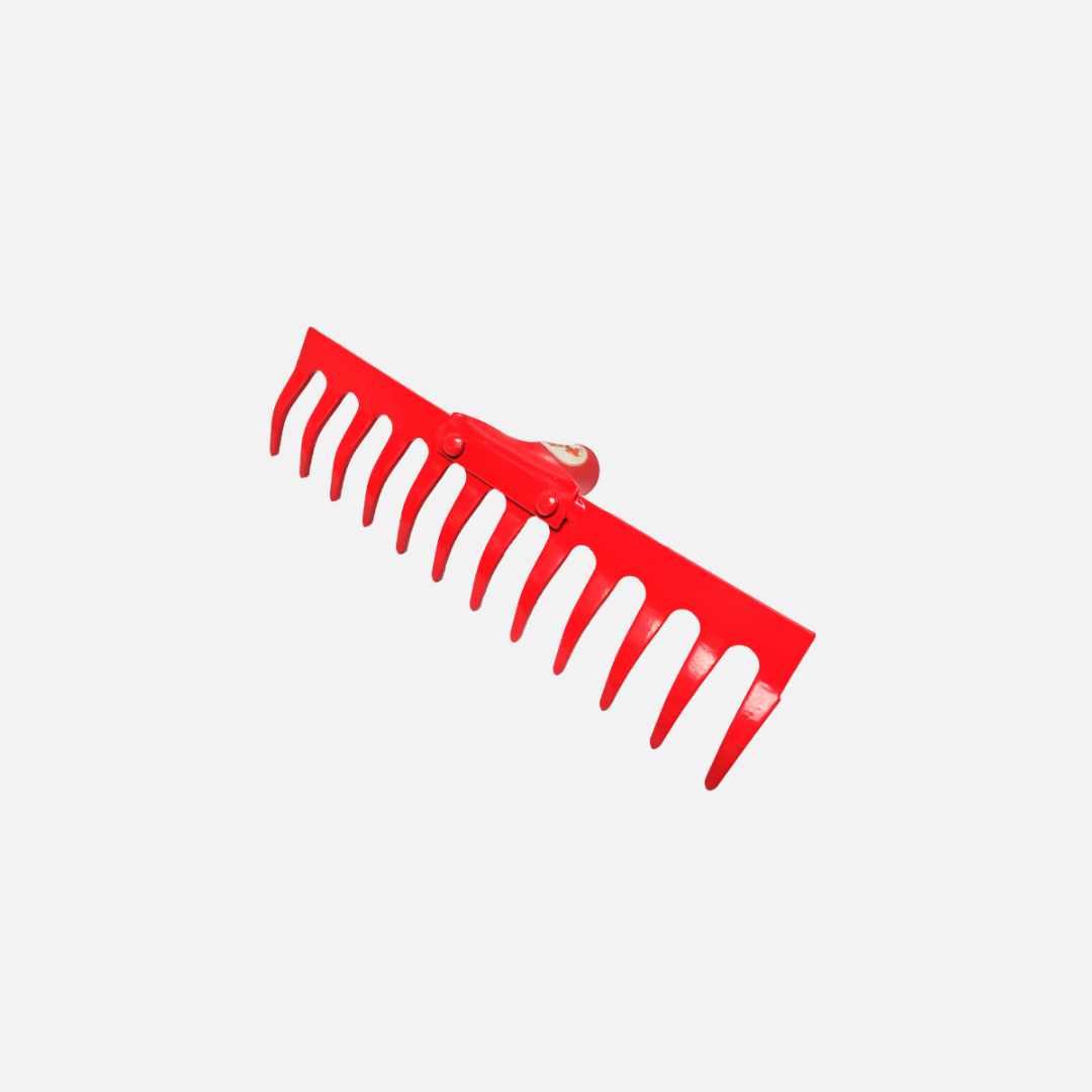 Rastrillo metal jardinero marca Kangaroo sin cabo