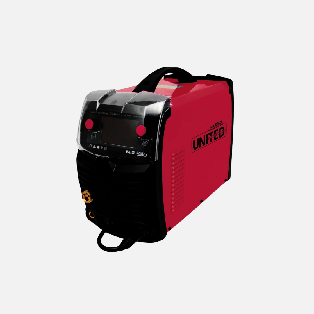 Soldador inversor mig/mag 250a – 220v industrial united