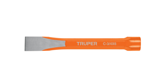 Cincel de corte frio de 3/4 x 6" marca TRUPER