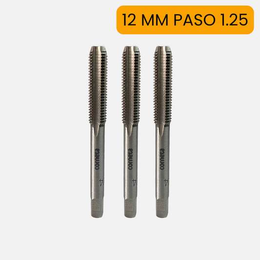 Macho acero al carbón marca corneta X3 de 12MM ( paso 1.25 )