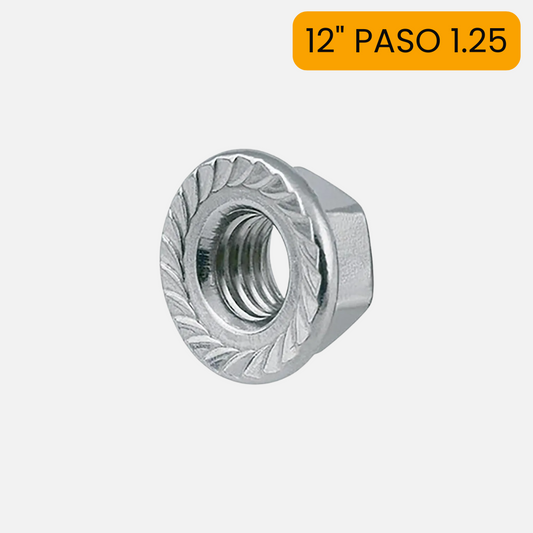 Tuerca flange milimétrica  12" ( paso 1.25 )