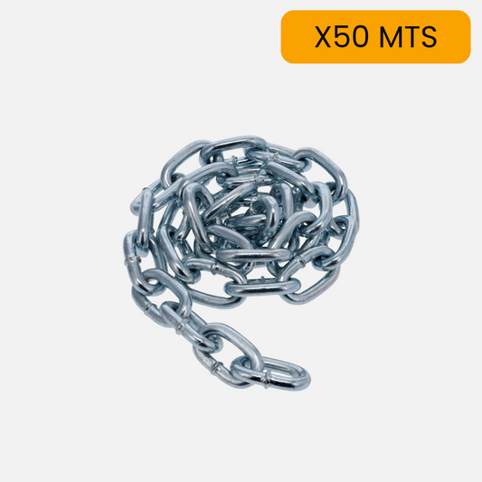 Cadena eslabón corto galvanizada X50 metros