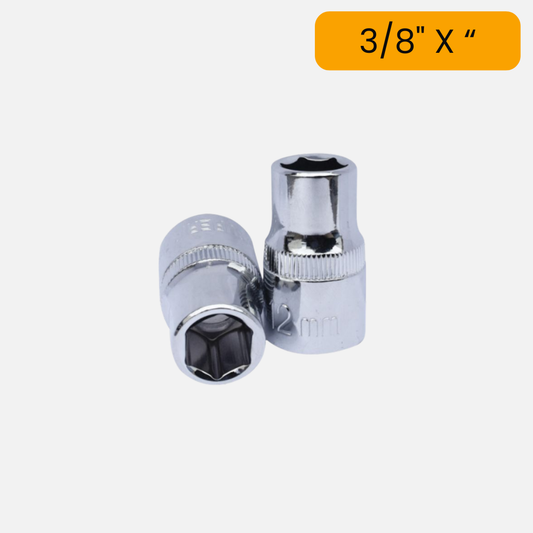 Copa 6 puntas importada cr van de 3/8" ( por pulgadas )