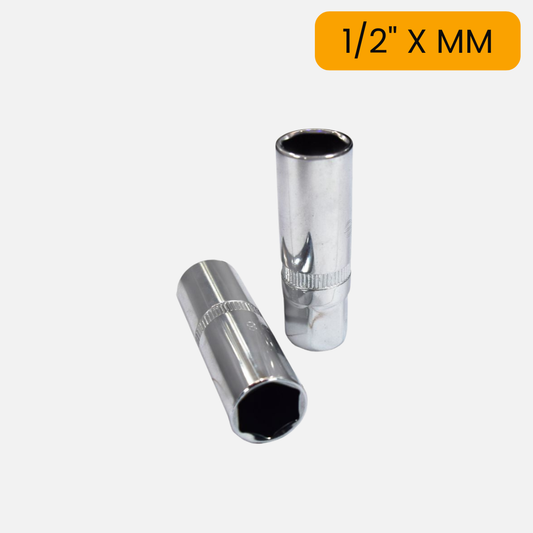 Copa para bujia importada cr van 1/2" X ( por mm )