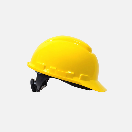 Casco amarillo ensamblado