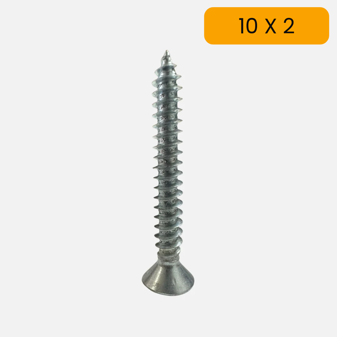 Tornillo para lamina cabeza avellan phillips zincado 10 X 2