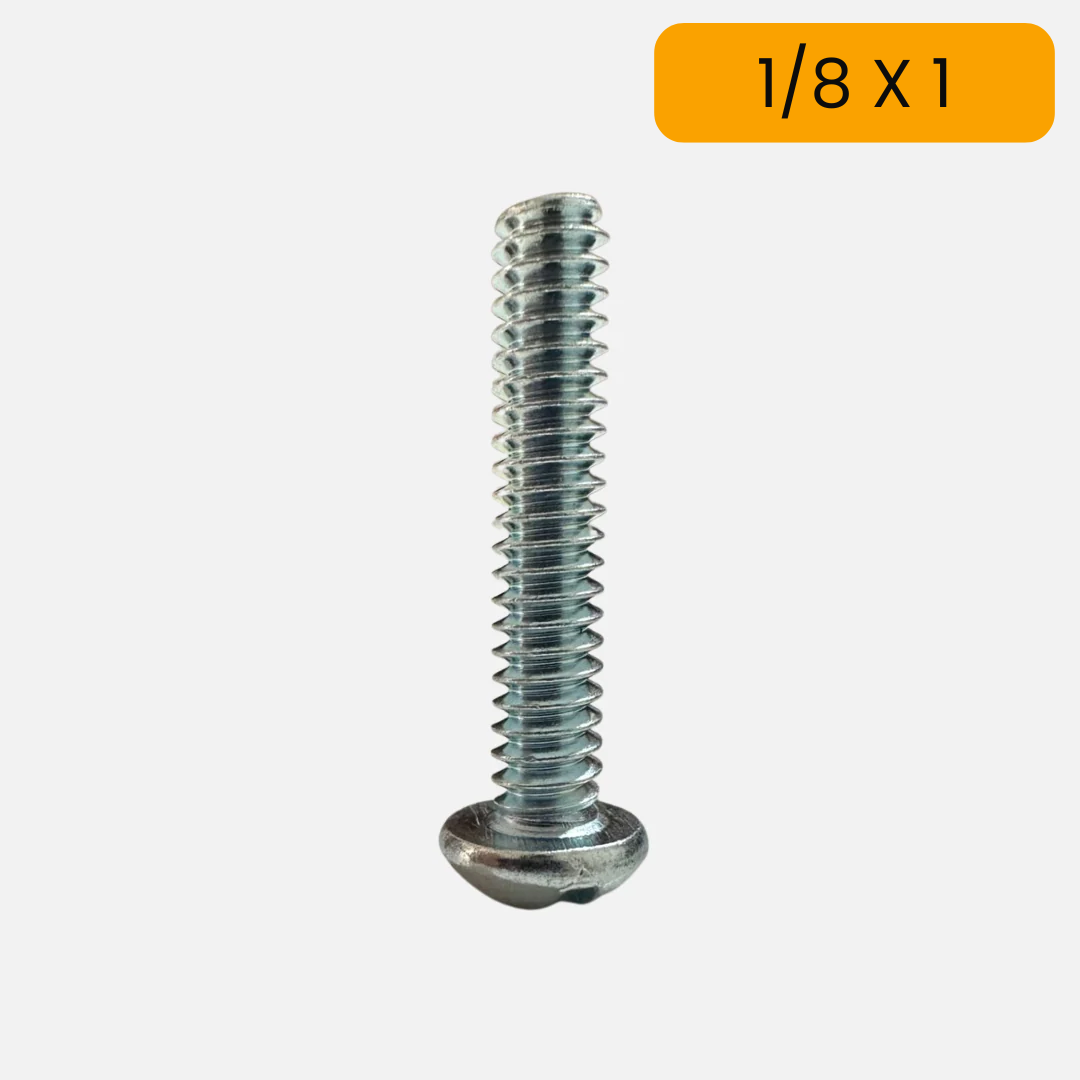 Tornillo estufa cabeza redonda de 1/8 X 1