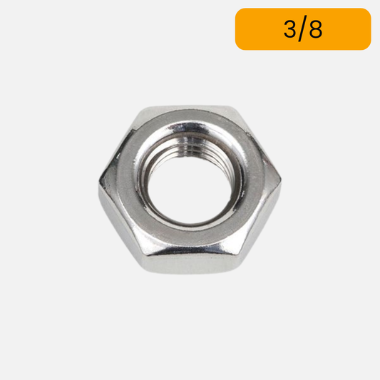 Tuerca inoxidable hexagonal UNC de 3/8