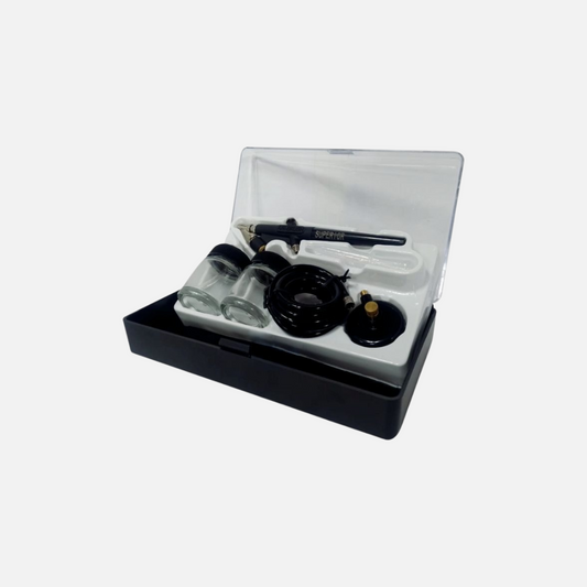 Aerografo t/lapicero doble copa vidrio 5 ml superior importado