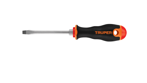 Destornillador pala 1/4 x 4" mango Comfort Grip marca TRUPER