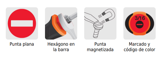 Destornillador pala 1/4 x 4" mango Comfort Grip marca TRUPER