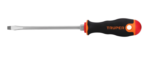 Destornillador pala 1/4 x 6" mango Comfort Grip marca TRUPER