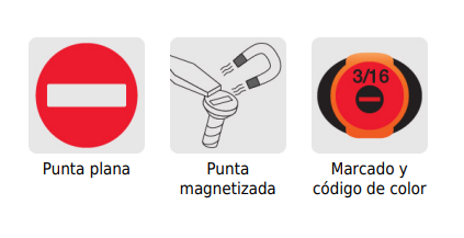 Destornillador pala 1/4 x 1.1/2" tatamaco mango Comfort Grip marca TRUPER