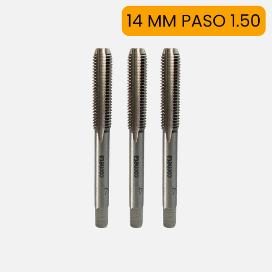 Macho acero al carbón marca corneta X3 de 14MM ( paso 1.50 )