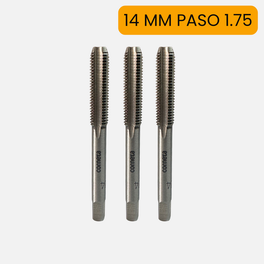 Macho acero al carbón marca corneta X3 de 14MM ( paso 1.75 )