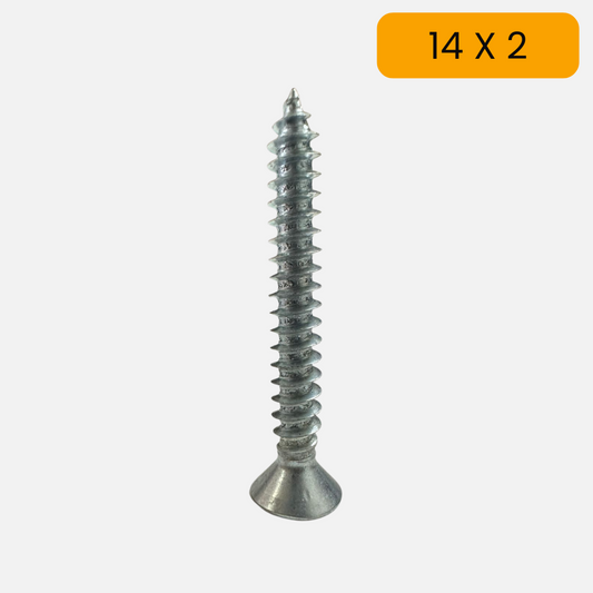 Tornillo para lamina cabeza avellan phillips zincado 14 X 2