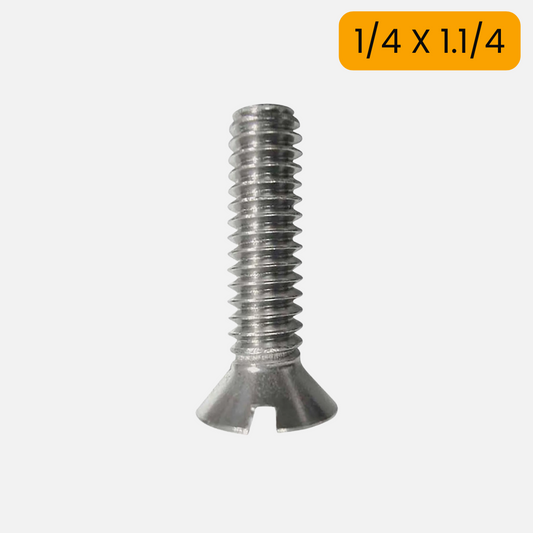 Tornillo estufa avellan de 1/4 X 1.1/4