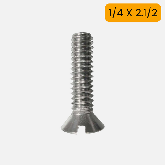 Tornillo estufa avellan de 1/4 X 2.1/2