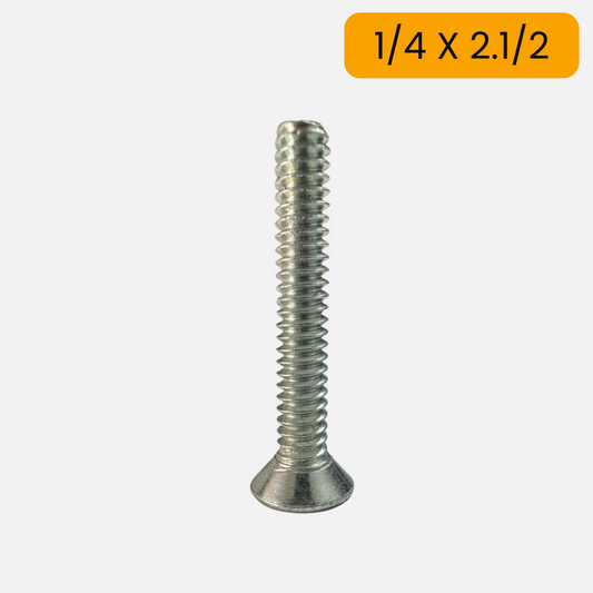Tornillo estufa avellan de 1/4 X 2.1/2