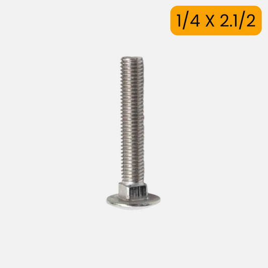 Tornillo carriage/carruaje de 1/4 X 2.1/2