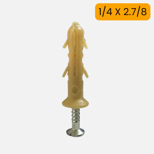 Chazo puntilla nylon 1/4 X 2.7/8