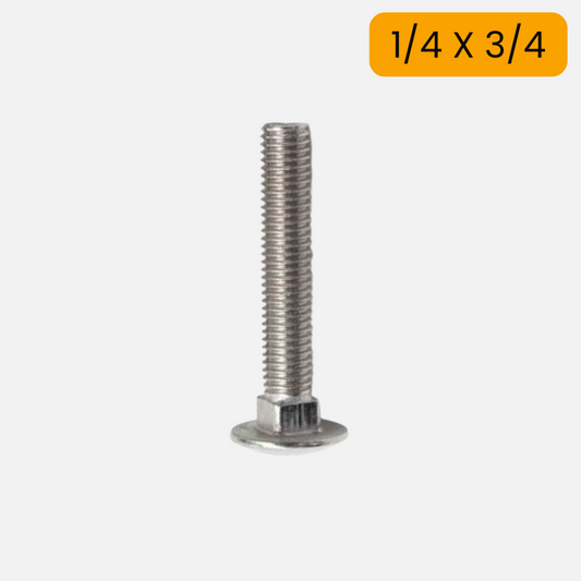 Tornillo carriage/carruaje de 1/4 X 3/4